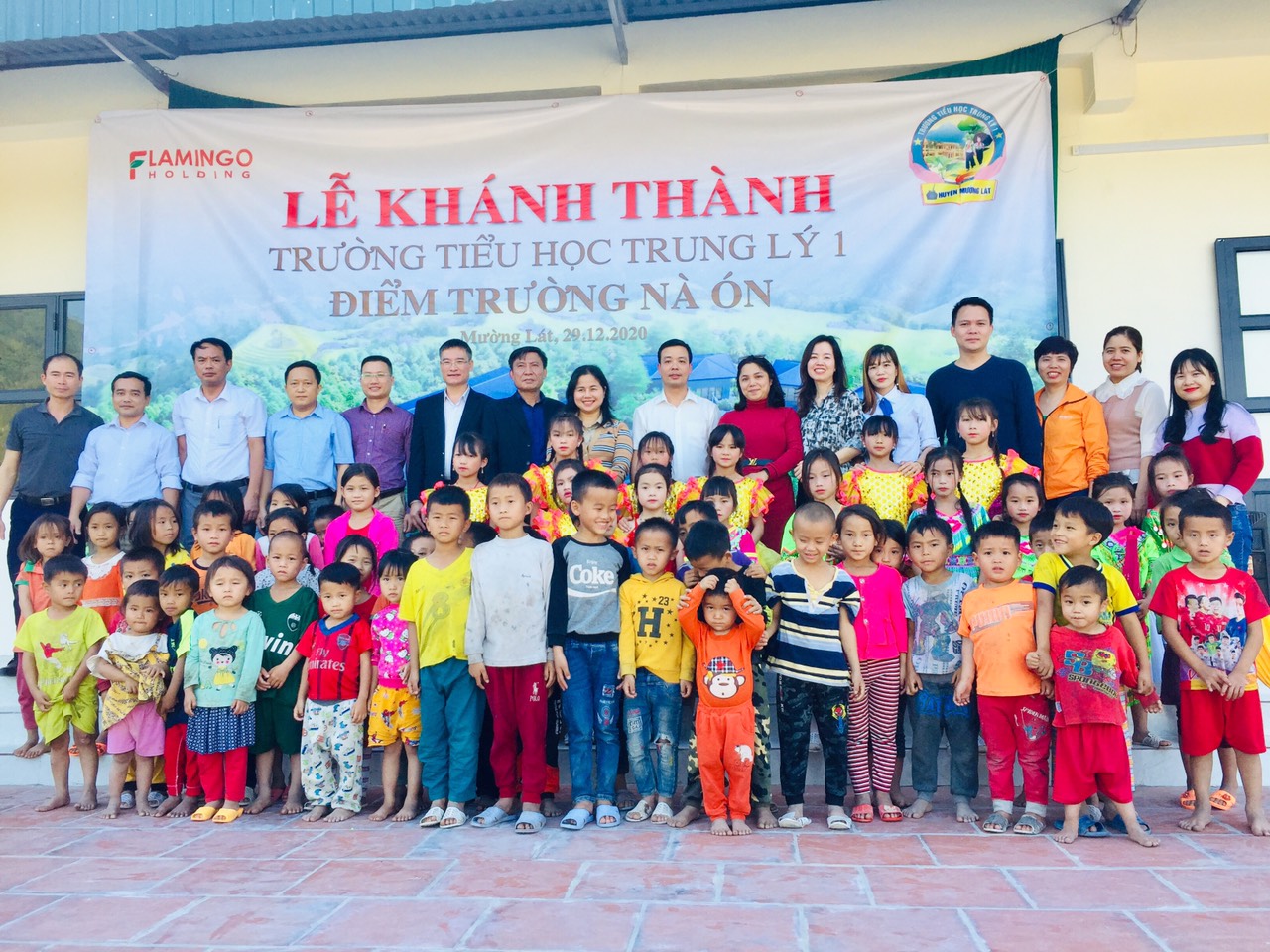 Trọn vẹn niềm vui ngày khánh thành Trường học tại Nà Ón